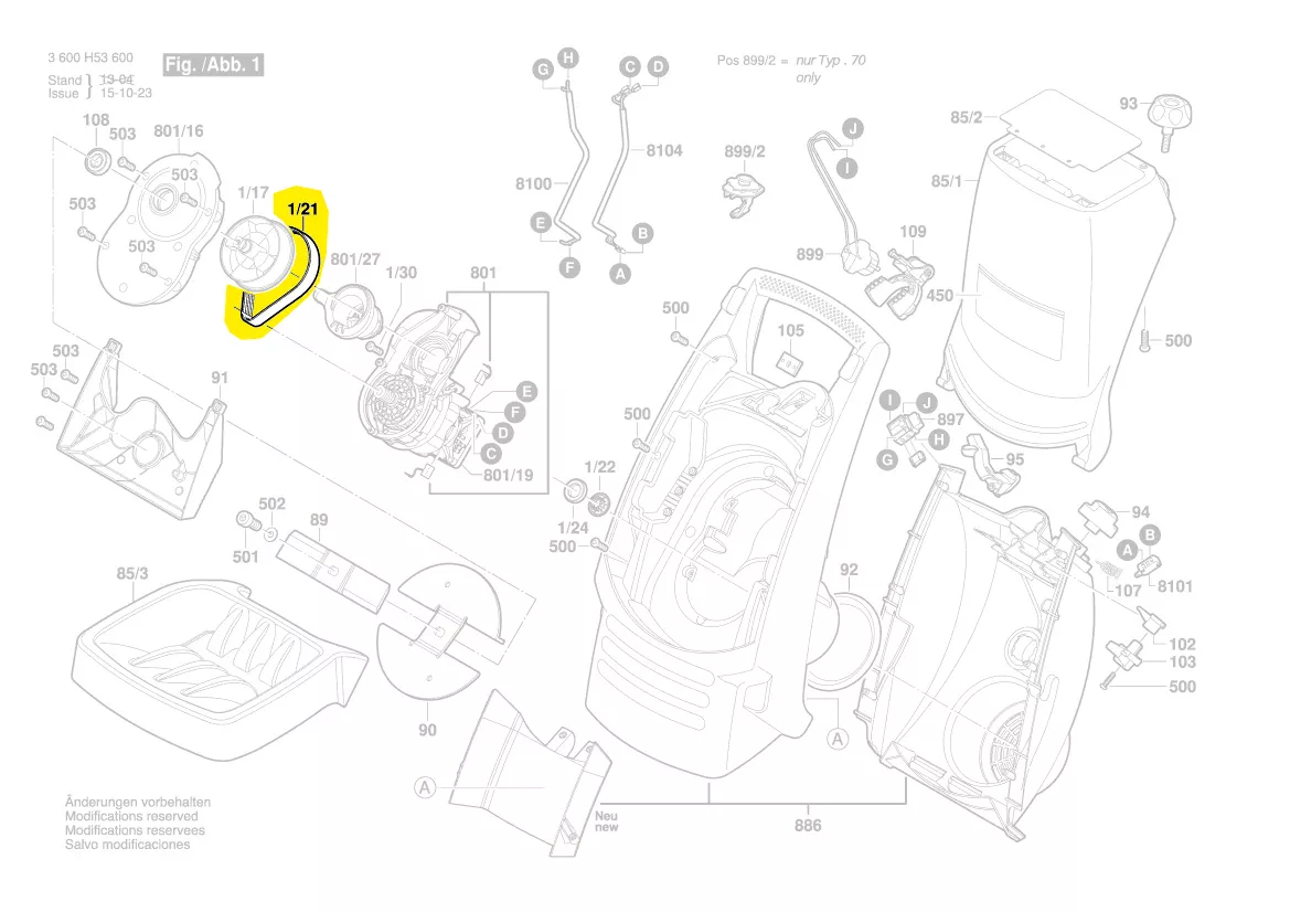 Courroie réf. F 016 L64 673 Bosch